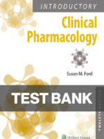 ntroductory Clinical Pharmacology 12th Edition Susan M Ford Test Bank